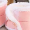 Primeiros caminhantes nascidos botas de bebê sapatos bonitos dos desenhos animados menino menina criança inverno pelúcia botas de neve quente infantil berço 231122