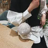 Bolsas de noite Mulheres dia da noite embreagem diamantes de cristal colorido garotas em forma de bola redonda bolsa de casamento de bolsa de lady saco 230422