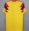 22 23 24 25 Valderrama Colombia 1990 Maglie da calcio retrò 2024 Versione giocatore Men Kids Commemorate Antique camicie da calcio vintage Escobar Falcao James Cuadrado