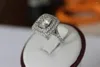 Wedding Rings Big Bling Zirkon Stone Silver Color For Women Fashion Engagement Ring Sieraden 2023 Moeder Gift