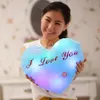 Plush Light Up toys 34CM Creative Toy Luminous Pillow Soft Stuffed Glowing Colorful Stars Cushion Led Toys Gift For Kids Children Girls 231123
