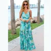 Spring Summer Women Dresses Camouflage Floral Print Spaghetti Dress V Neck Backless Sleeveless Tunics Fashion Casual Mini Elegant Party Bridesmaid Strap Dresses