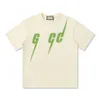 Womens Designer T Shirt High Edition Summer Lightning Green Gedrukte mouw T-shirt Loose ontspannen unisex T-shirt