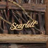 Chains Cursive Initial Letters Name Necklace For Imani Birthday Party Christmas Year Graduation Wedding Valentine Day Gift
