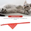 Hundehalsbänder, verstellbar, für Haustiere, Katzen, Bandana, Schal, Halsband, kleine Größe, Rot