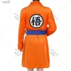 Handelsrockar anime son goku cosplay badrock kakarotto pyjamas vinter hålla varm mjuk flanell badrock för kvinnor män anime cosplayl231123