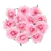 Fleurs décoratives Rose Simulation Fleur Tête Simple Tissu De Soie Petit Paysage De Mariage Mur Fond Décoration Artificielle Longue Tige Roses