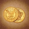 1 OZ Morgan Dollar Gold Coin US Liberty American Eagle Gold Bar Bursing Gift Art Collectible