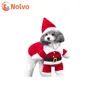 Одежда для собак, теплые рождественские костюмы для домашних животных, милый зимний костюм с шапкой, наряд Санта-Клауса, толстовки для щенков, кошачья рождественская праздничная одежда 231122