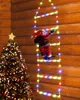 20PCS Stringa di luci natalizie Babbo Natale salire le scale luci decorative stringa giardino luci magiche esterne stringa controllo APP