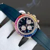 MENS AUTOMATYCZNY Mechaniczne WAES 40 mm zegarki ze stali nierdzewnej Złote na rękopis Ceramiczny Projekt obudowy Montre de Luxe moda luksusowe zegarki Ulepszone zegarki