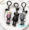 Men's Luxury High Quality Silicone Keychain Party Cartoon Skull Pet Pendant Car Backpack Keyring Bag Charm Metal Chain Jewelry Gift