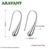 Ear Cuff 925 Silver Earring Fashion Jewelry Teardropwater DropRainDrop Dangle Earrings for Women Valentine Gifts 231122