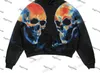 Men's Hoodies Sweatshirts Skull print fashion loose men's sweater European and American style men and women hip-hop retro hoodie demon slayer hoodies T231123