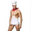 Sexy Set Porno Männer Bodysuit Dessous Set Sexy Chef Uniform Cosplay Kostüm Erotische Männer Body Anzug Rollenspiele Kostüme 231123