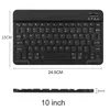 Teclado Bluetooth de 10 polegadas francês espanhol russo arabic Azerty Wireless Universal for iPad tablet Pro 97 Air Android 231221