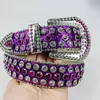 СКИДКА 22% на дизайнерский новый мужской и женский ремень Purple Enchantment Shining Waist