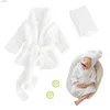 Serviettes Robes Nouveau-né Photographie Accessoires Peignoir Tenues Bébé Photoshoot Accessoires Robe Fille Bébé Photo Prop Tenue Robe Serviette De Bain Costume SetsL231123