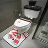 Party Hats Cute Christmas Toilet Seat Covers Creative Santa Claus Bathroom Mat Xmas Supplies for Home Year Navidad Gift Decor 2024 231122