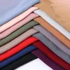 Schals 1 Stück Plain Ombre Bubble Chiffon Instant Hijab Lady Fashion Schal Tücher Bufandas Muslim Wrap Stirnband 15 Farben