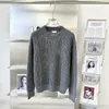 Новые женские свитера, дизайнерские серые/бежевые шерстяные кашемировые свитера, женские дизайнерские пуловеры с длинными рукавами, женские 112304
