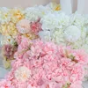 Fleurs décoratives 38 cm Blanc Artificielle DIY Fleur De Mariage Panneaux Muraux Soie Rose Fête De Noël Décor À La Maison Toile De Fond