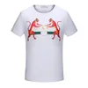 المصمم الصيفي للرجال T Shirt ملابس النخيل المصممين القمصان النساء تيرتس الطلاء الطلاء بالجرافيتي زوجين قصيرة الأكمام الرسومية الملائكة تي شير