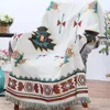 Dekens Tribal Indian Outdoor Tapijten Camping Picknick Deken Boho Decoratief Bed Plaid Sofa Matten Reiskleed Kwasten 231123