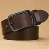 Ceinture de luxe à la mode pour hommes, ceinture de designer, messieurs matures, classique, simple, boucle à aiguille, multicolore et multi-choix, largeur de boucle 3,8 cm, longueur 110-130 cm