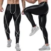 Active Pants Sexy Satin Men Gloss Yoga Tights Fitness Leggings Streetwear Athletic Quick-Torking Compression Oly Form-Montering Vest