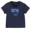 Mignon été bébé garçons filles marque T-shirts lettres imprimés enfants à manches courtes T-shirt coton enfants dessin animé ours chemise enfant hauts t-shirts