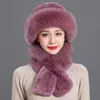 Damen-Designer-Schal, Designer-Mütze, Damenmode, vielseitiger Schal, 100 % Kaschmir, warme Mütze, Weihnachten