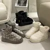 Laarzen Vrouwen Dikker Warme Pluche Snowboots Dikke Bodem Antislip Winter Katoen Gewatteerde Schoenen Vrouw Outdoor Casual Platform Enkellaarsjes 231123