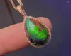 Klusterringar fina smycken ren 18k guld naturliga svarta opal ädelstenar 4.2ct kvinnliga för kvinnor ring