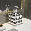 Vloeibare zeepdispenser Type Keramische bottelaccessoires Moderne shampoo Lotion Pers Vocht Thuisfles Ontsmettingsmiddel Badkamerdecoratie