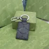Дизайнерский брелок для ключей с классическими буквами, мужской автомобильный брелок для ключей, женская модная сумка, подвеска, брендовое брелок с золотой пряжкой, роскошное кольцо для ключей