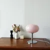 Lámparas de mesa de diseñador italiano, lámpara de tarta de huevo de cristal, dormitorio, mesita de noche, estudio, lectura, luz Led de noche, decoración del hogar, escritorio teñido de ambiente