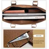 Bortkyror 2023 Fashion Men's Portföljhandväskor stor kapacitet Business Bag Black Brown Manlig axel Laptop Brand Design