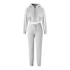 Women's Two Piece Pants Hirigin 2023 Casual Sports 2 Set Tracksuit Winter Fashion Outfits For Women Hoodies Sweatshirt And Sweatpants