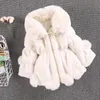 Jacken 17 Jahre Baby Mädchen Jacke Herbst Winter Warm Faux Pelzmantel Für Weihnachten Prinzessin Outwear Mode Plüsch Kinder Kleidung 231123