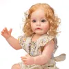 Neue 55CM Ganzkörper-Silikon-Reborn-Prinzessin-Kleinkind-Mädchenpuppen Sue-Sue mit verwurzeltem Haar, handdetaillierte Bemalung, wasserdichtes Bebe-Spielzeug