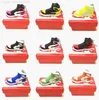 Portachiavi mini sneaker in silicone di design all'ingrosso con scatola per uomo donna bambini portachiavi regalo scarpe portachiavi catena di borse porta scarpe da basket GX5J