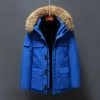 Designer 100% de haute qualité des hommes canadiens en bas de parkas vestes manteaux de vêtements hiver