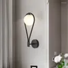 Wandlampen Nordic LED-Lampe Kreative Treppe Schlafzimmer Nachttischlampen Postmoderne einfache Glaswohnzimmerkorridorbalkon