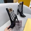 Women Designer Boots Silhouette Ankle Boot Martin Booties Stretch High Heel Sneaker Winter Womens Shoes Chelsea Motorcycle Riding Woman Martin