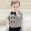 Ensembles de vêtements Costume pour enfants mariage automne et hiver veste en treillis pantalon noir bretelles garçons blazer vêtements décontractés bébé 1-8 ans tenue