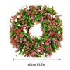 Decorative Flowers Flower Wreath Outdoor Wreaths Front Porch Decorations Home Farmhouse Decor Artificial Fall Harvest Thanksgiving