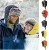 Traper Hats męskie kobiety unisex ciepły żołnierz earflap zimowe klapy narciarskie rosyjskie sztuczne futro 231122