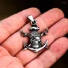 Chaînes Viking Pirate Anchor Acier inoxydable Hommes Femmes Colliers Pendentifs Chaîne Punk Tendance Mode Bijoux Créativité Cadeau En Gros