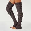 Damen Socken Winter gestrickt Christams einfarbig fußlos Oberschenkel hoch lässiger Stil Damenstrümpfe warm